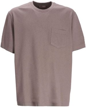 Herno Patch Pocket T-Shirt - Purple