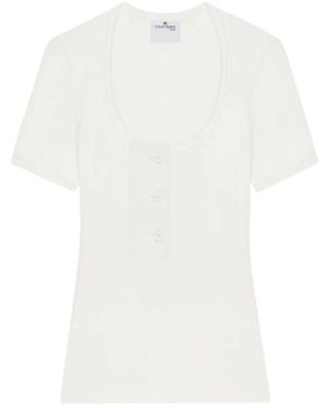 Courreges Oblique 90's T-Shirt - White