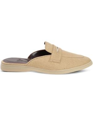 Bougeotte Penny-Slot Flat Mules - Natural