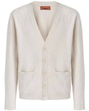 Missoni Textured V-Neck Cardigan - White