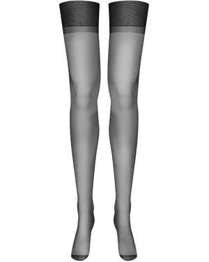Maison Close Seamless Sheer Stockings - Black