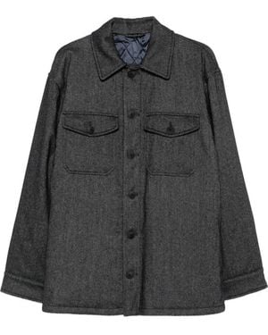 Giorgio Armani Button-Up Overshirt - Black