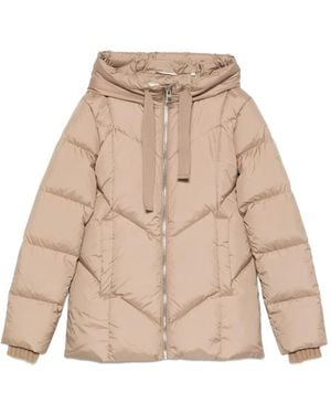 Marc O' Polo Hooded Puffer Jacket - Natural