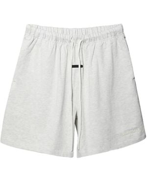 Fear Of God Essentials Fw26 Classic Heavy Jersey Shorts - White