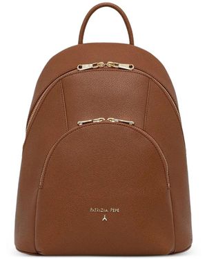 Patrizia Pepe Zipped Backpack - Brown