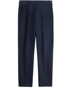 Fay Pleated Chino Pants - Blue