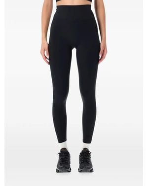 Nike High-Waisted Logo-Print Leggings - Blue