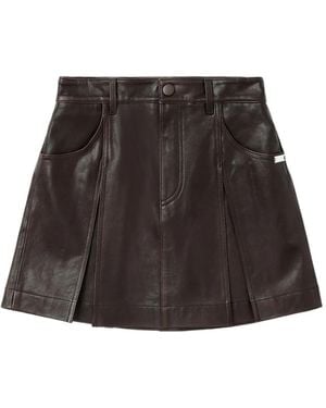 BAPY BY *A BATHING APE® Minirock aus Leder - Schwarz