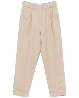 Brunello Cucinelli Elastic-waist Pants - White