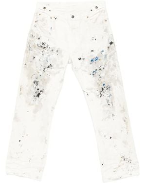 Mastercraft Union Paint-Splatter Jeans - White