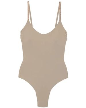 Fisico Embellished Swimsuit - Natural