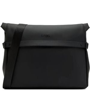 Rains Otg Logo-Embossed Messenger Bag - Black
