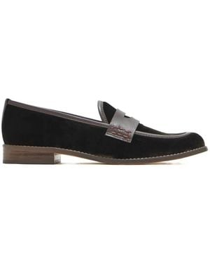Andrea Gomez Camila Loafer mit Cut-Out - Schwarz
