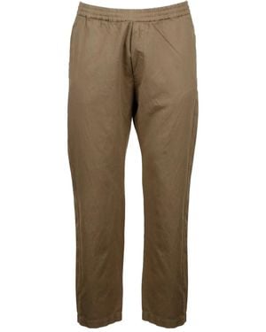 Barena Elastic-Waist Cotton Pants - Natural