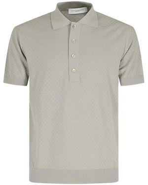 Paolo Pecora Micro-Jacquard Polo Shirt - Grey