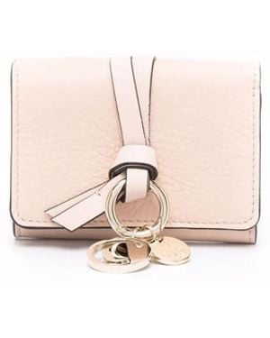 Chloé Alphabet Tri-Fold Wallet - Pink