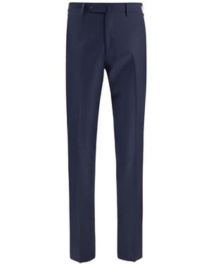 Germano 1952 Virgin-Wool Tailored Trousers - Blue
