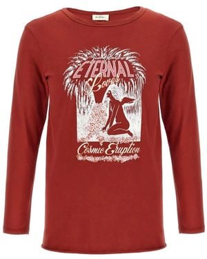 Second/Layer Eternal Lover T-Shirt Mit Grafischem Print - Rot