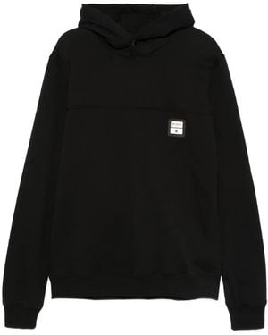 Yes London Logo-Patch Hoodie - Black