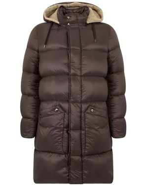Herno Hooded Padded Coat - Brown
