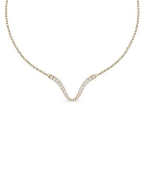 Melissa Kaye Collar Clara Con Diamantes - Metálico