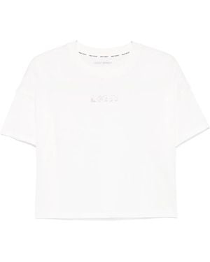 DKNY Rhinestone Logo T-Shirt - White