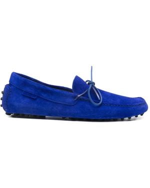Tom Ford Tie Suede Loafers - Blue