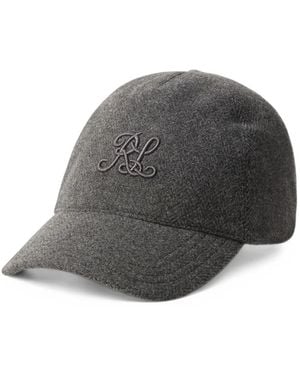 Ralph Lauren Logo-Embroidered Baseball Cap - Gray