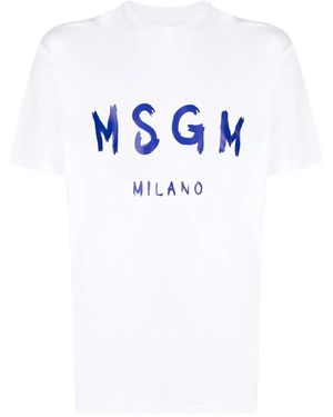 MSGM Logo T-Shirt - Blue