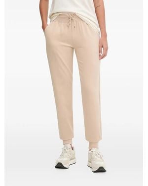 EA7 Drawstring-Waist Track Pants - Natural