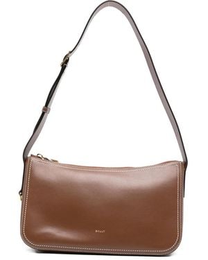 Bally Easy Leather Shoulder Bag - Brown