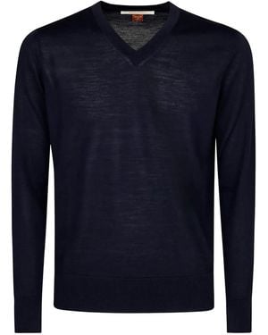 Alpha Industries Pullover Mit V-Ausschnitt - Blau