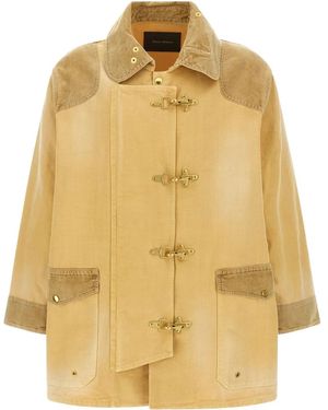 Wales Bonner Cappotto Sierra - Giallo