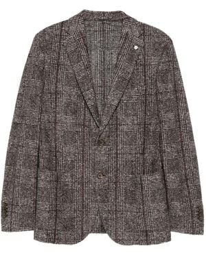 L.B.M. 1911 Blazer A Quadri - Grigio