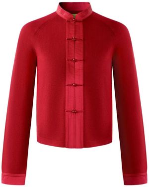 Shanghai Tang Buttoned Cardigan - Red