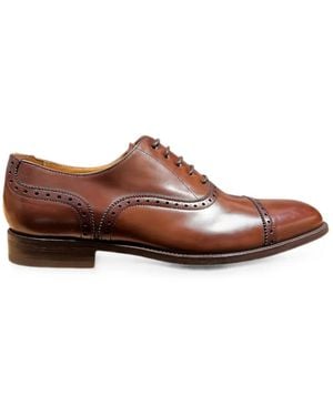 Calce Oxford-Schuhe Mit Budapestermuster - Braun