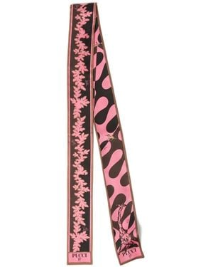 PUCCI Seidenbandeau Mit Print-Mix - Weiß