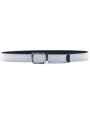 Paul & Shark Reversible Leather Belt - White