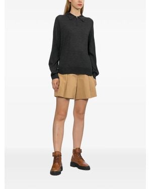 A.P.C. Top Con Cuello Y Cremallera - Negro