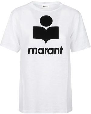 Isabel Marant T-Shirt mit Logo-Print - Weiß