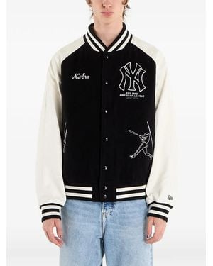 KTZ New York Yankees Collegejacke - Schwarz