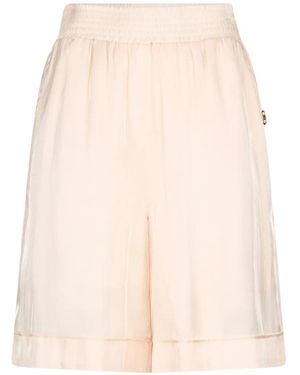 Liu Jo Stretch-Waistband Trousers - Natural