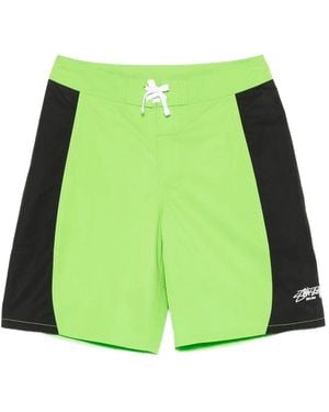 Stussy Colourblock Shorts - Green