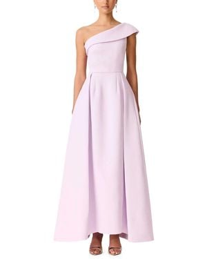 Elliatt Saphine One-Shoulder Pleated Maxi Dress - Pink