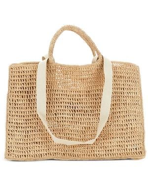 Helen Kaminski Anika Woven-Design Tote Bag - Natural