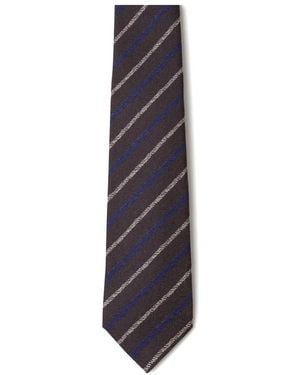 Kiton Striped Tie - ホワイト