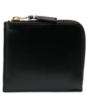 Comme des Garçons Leather Zipped Wallet - Black