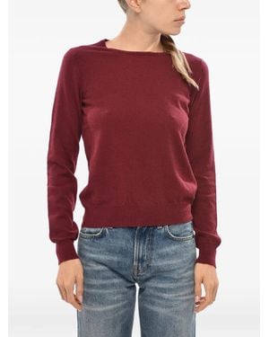 Malo Crew-Neck Long-Sleeve Sweater - Red