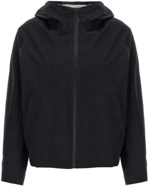 Veilance Hooded Zip-Up Jacket - Black