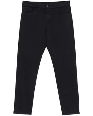 Canali Logo-Patch Jeans - Blue